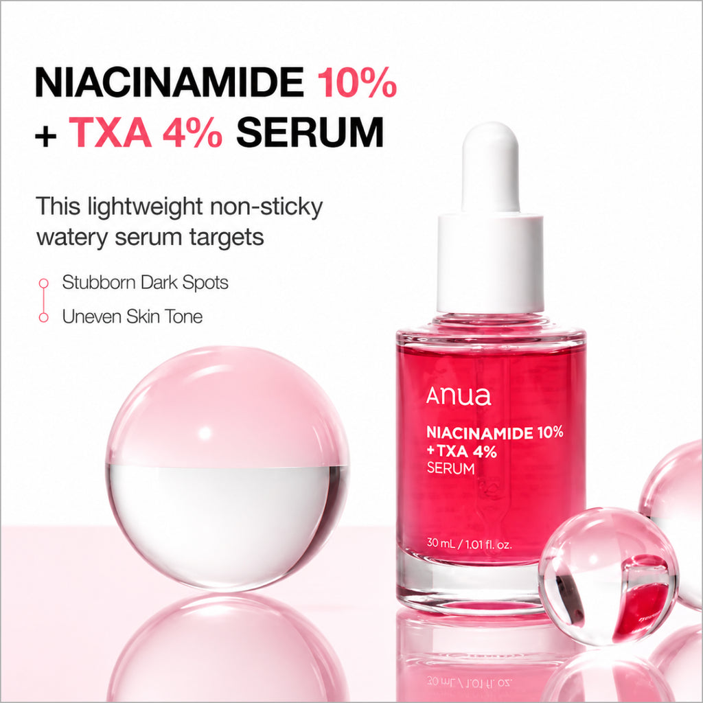 Anua Niacinamide Serum – Korean niacinamide serum for dark spots, pore care, oil control, and skin barrier support at Theskinful Pakistan.