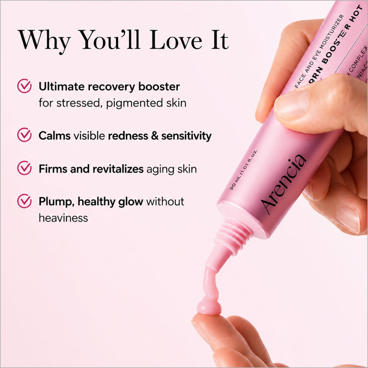Arencia PDRN Booster Shot Serum – Korean PDRN serum for skin repair, deep hydration, barrier care and healthy-looking skin at Theskinful Pakistan.
