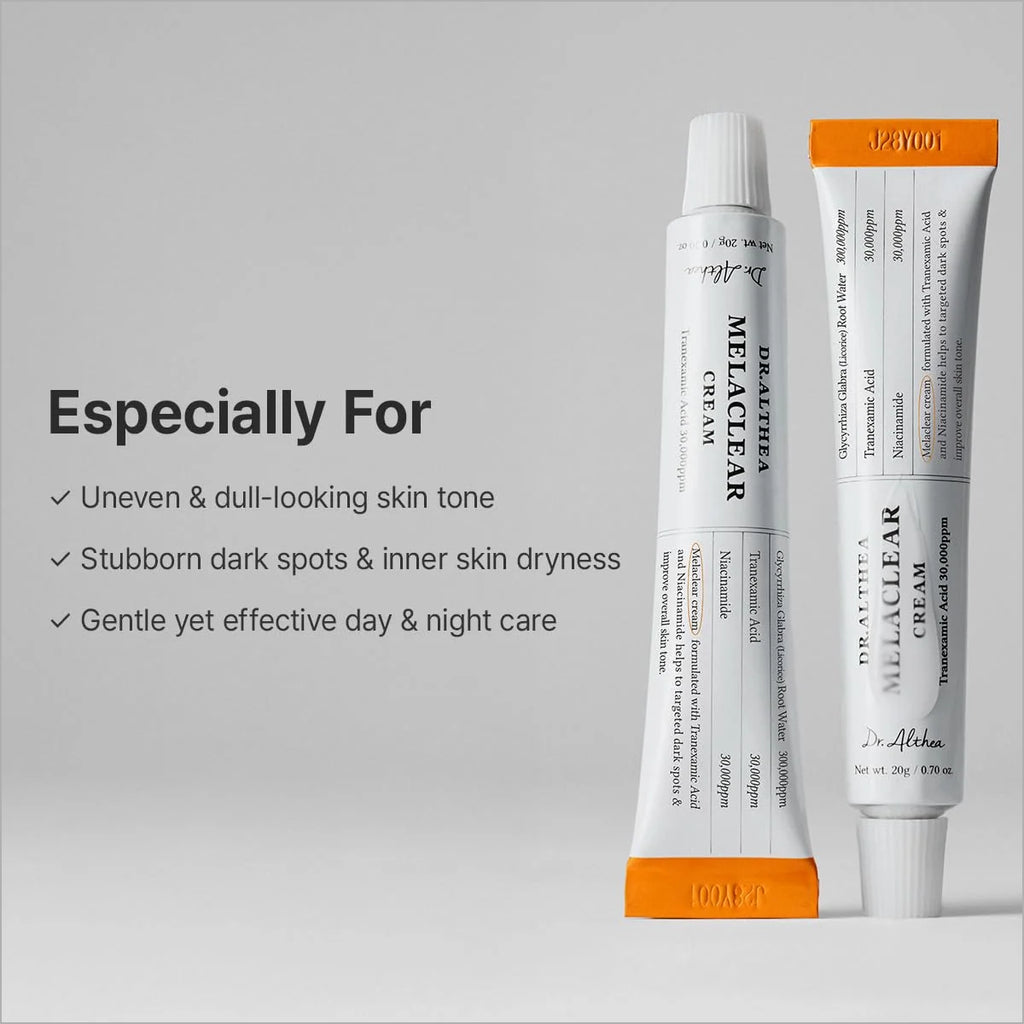 Dr. Althea Melaclear Cream 20g with Tranexamic Acid and Niacinamide for Dark Spots and Pigmentation in Pakistan