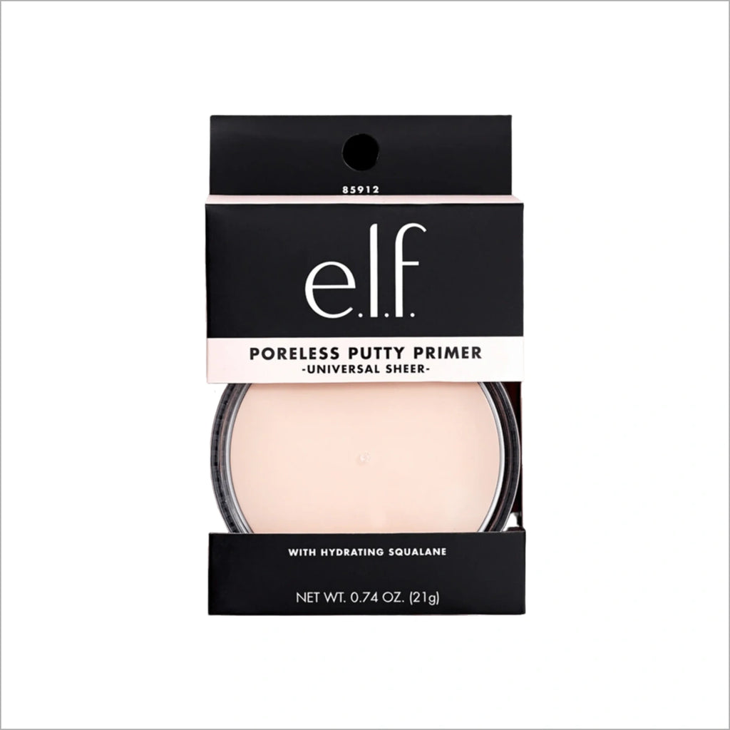 Original E.L.F. Poreless Putty Primer Universal Sheer 21g for smooth makeup base in Pakistan