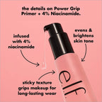 Original e.l.f. Power Grip Primer + 4% Niacinamide hydrating makeup primer for long-lasting makeup in Pakistan.