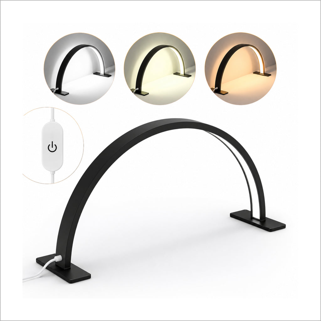 Professional Half Moon Nail Light Table LED Desk Lamp for Nail Salon | TheSkinful Pakistan