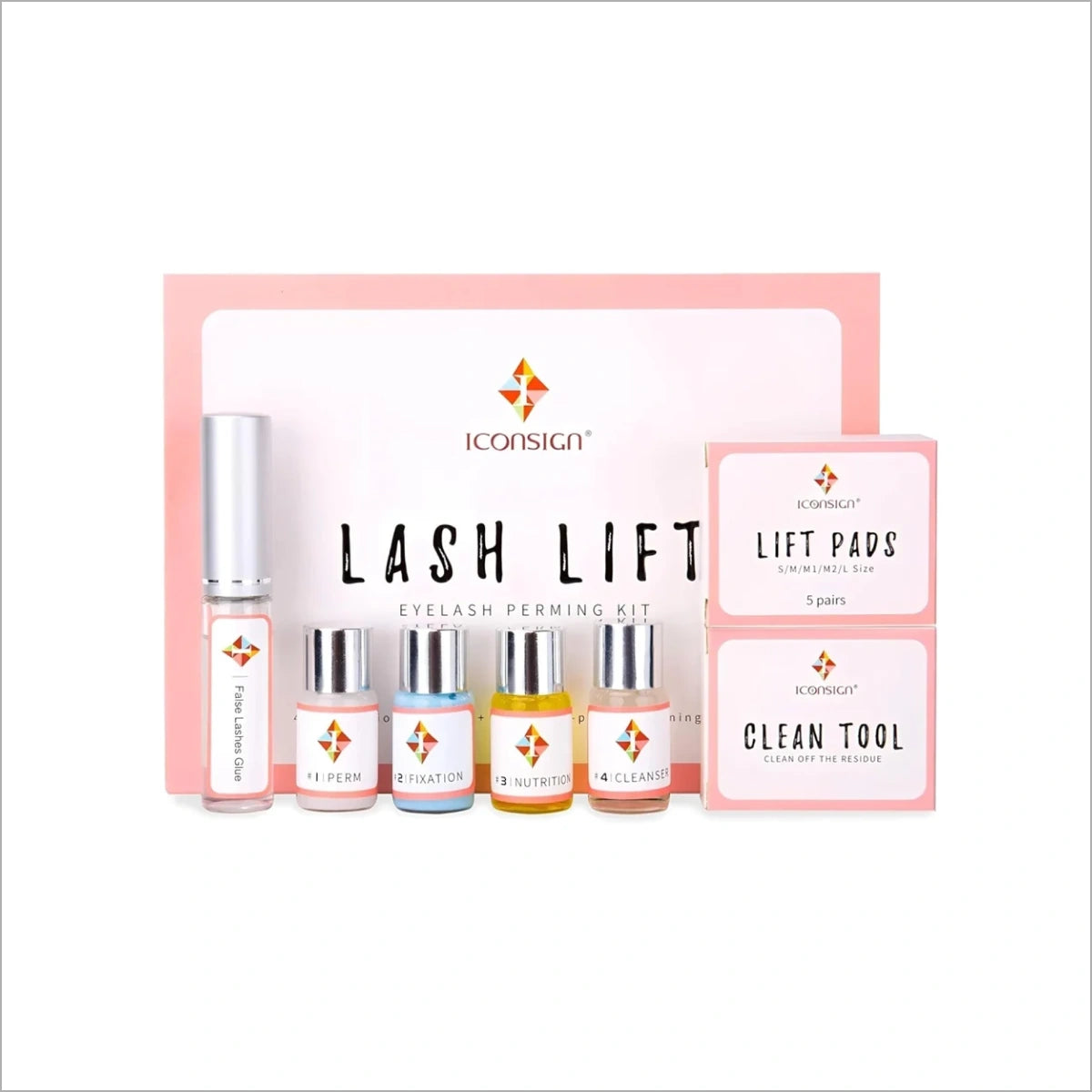 Iconsign Lash Lift Kit professional eyelash perm kit for natural long-lasting lash lift available in Pakistan.