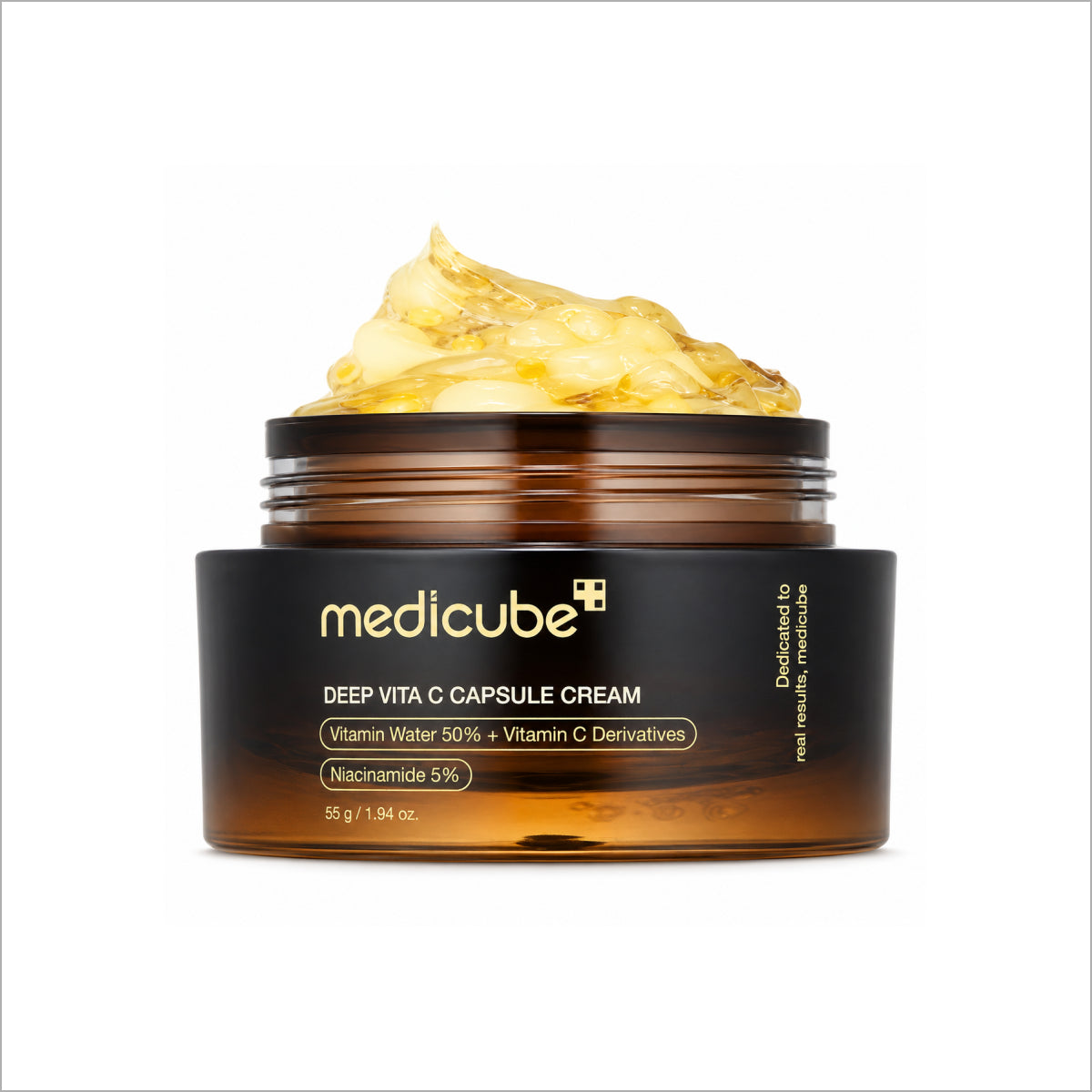 Medicube Deep Vita C Capsule Cream for brightening, dark spots, and hydrated skin available at TheSkinful Pakistan.