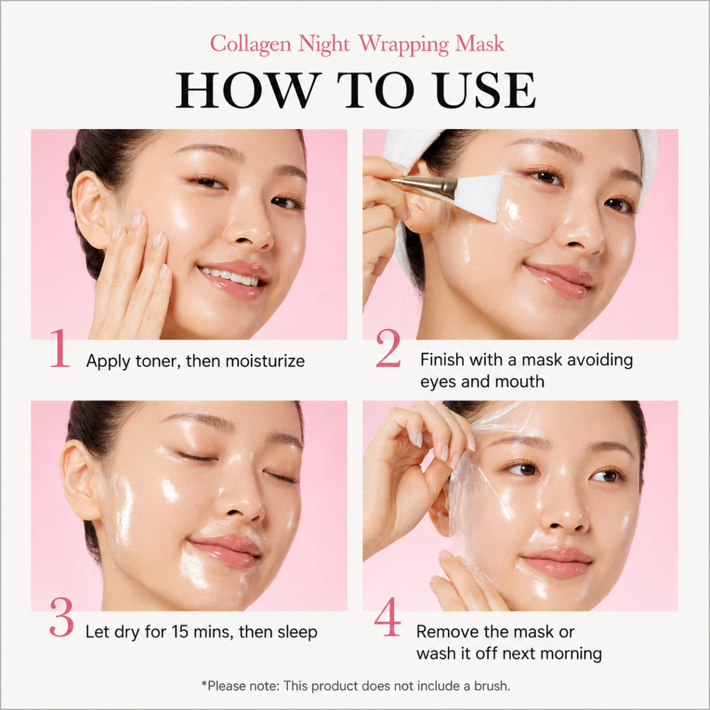 Medicube Collagen Wrapping Mask – Korean overnight collagen mask for deep hydration, skin elasticity, and healthy-looking skin at Theskinful Pakistan.