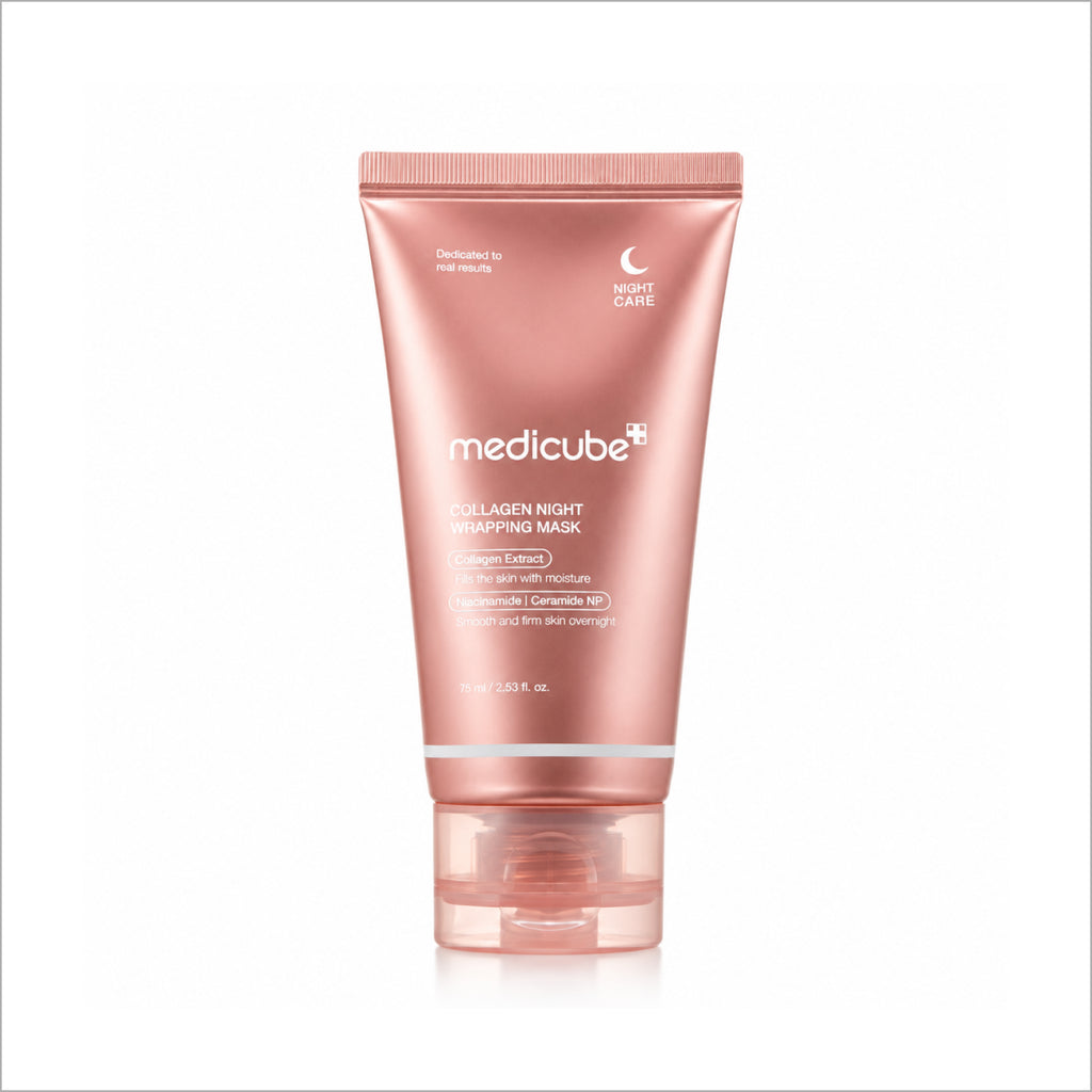 Medicube Collagen Wrapping Mask – Korean overnight collagen mask for deep hydration, skin elasticity, and healthy-looking skin at Theskinful Pakistan.