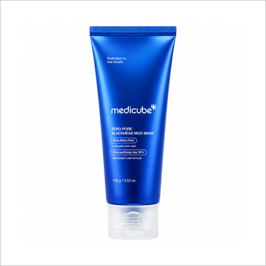 Medicube Zero Pore Mud Mask – Korean clay face mask for deep pore cleansing, oil control, blackhead care, and smoother skin at Theskinful Pakistan.
