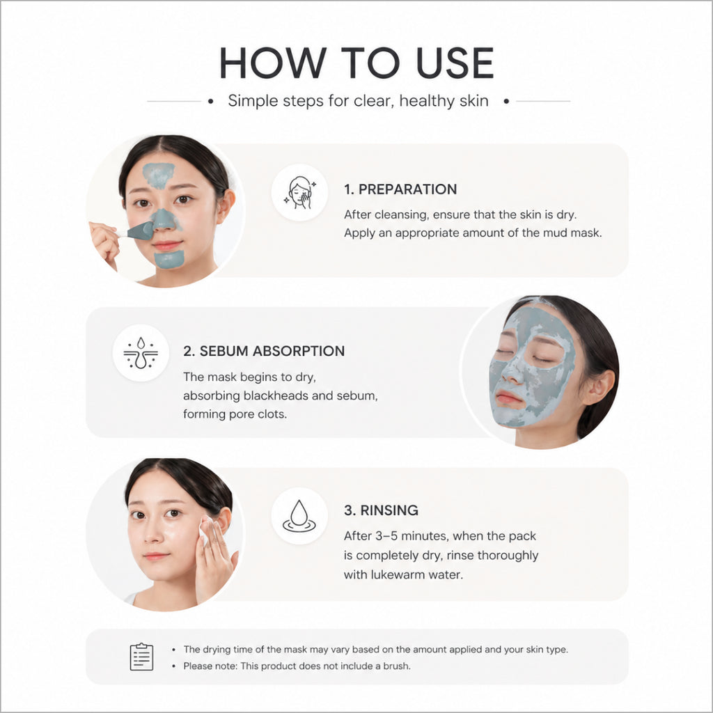 Medicube Zero Pore Mud Mask – Korean clay face mask for deep pore cleansing, oil control, blackhead care, and smoother skin at Theskinful Pakistan.