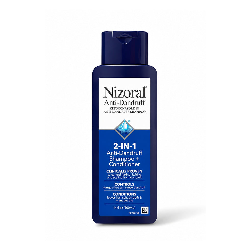 Nizoral 2-in-1 Anti-Dandruff Shampoo & Conditioner with 1% Ketoconazole for dandruff and itchy scalp at TheSkinful Pakistan.