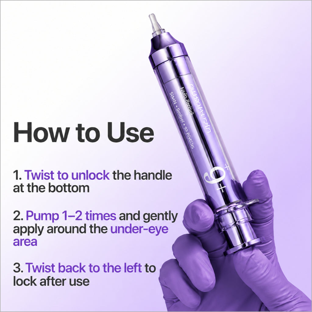 Numbuzin No.9 NAD+ Retinol Volumetox Eye Cream 10ml for dark circles and fine lines