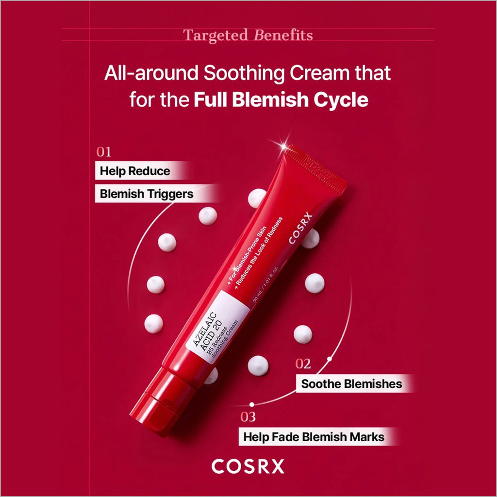 COSRX Azelaic Acid 20 B5 Redness Soothing Cream for acne-prone skin in Pakistan